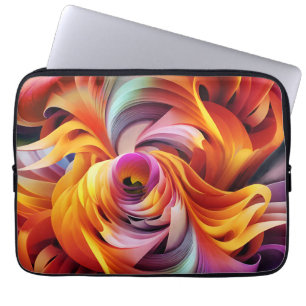 Modern Swirling Shapes Laptop Sleeve