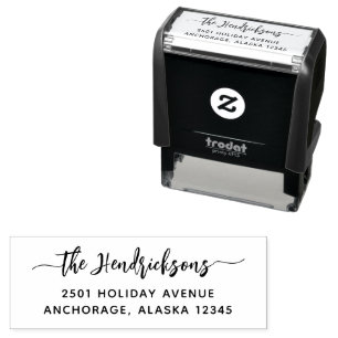 Modern Swirly Script Family Self-inking Stamp