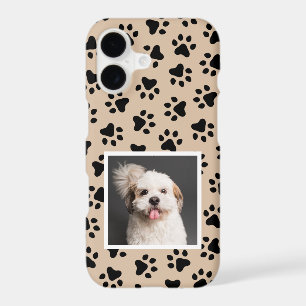 Modern Tan Paw Print Photo