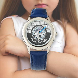 Modern Tartan Figure Skating / Ice Skating Girl's Watch