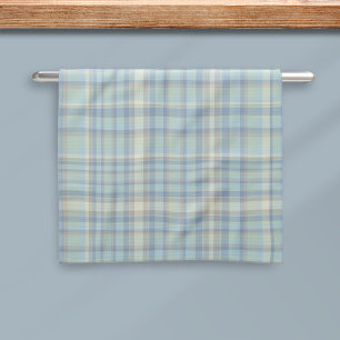 Modern Tartan Plaid Figarations Kitchen Towel