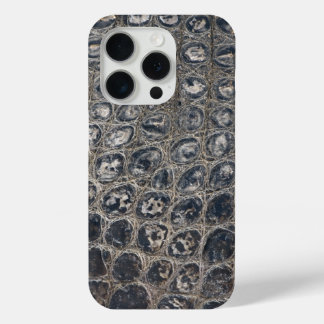  Modern Taupe Croc Leather Texture iPhone 15 Pro Case