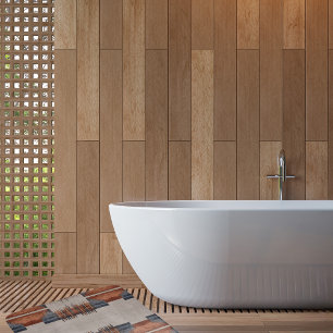 Modern Taupe Denim and Rust Bath Mat