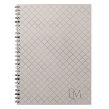 Modern Taupe Grey Gold Monogram Business Branding