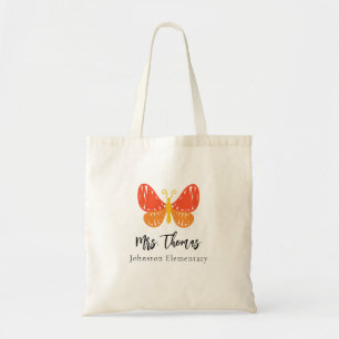 Modern Teacher Appreciation Thank You Tote Bag
