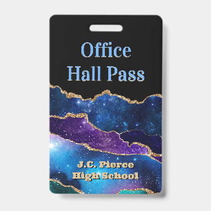 Modern Teachers School Hall Pass Badge ID Badge