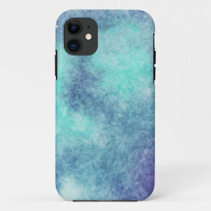 Modern Teal and Purple Tie-Dye Watercolor iPhone Case-Mate iPhone Case