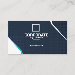 Modern Teal Black Professional Business Card