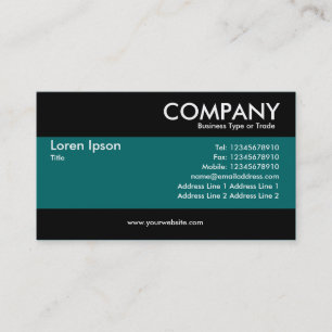 Modern - Teal Business Card