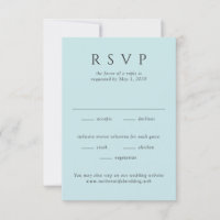Modern Teal Minimalist Wedding