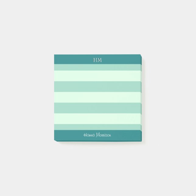 Modern Teal Office School Teacher Mum Student Post-it Notes (Front)