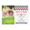 Modern Teal & Orange Chevron Photo Save the Date