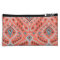 Modern teal orange girly ikat tribal pattern