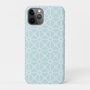 Modern Teal Turquoise White Patten Case-Mate iPhone Case