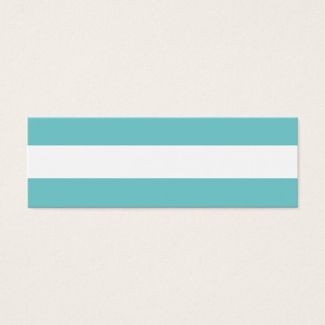 Modern Teal White Stripes Pattern (Front)