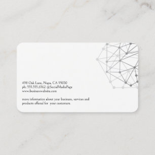 Modern Tech Logo   Building Schematics Business Card