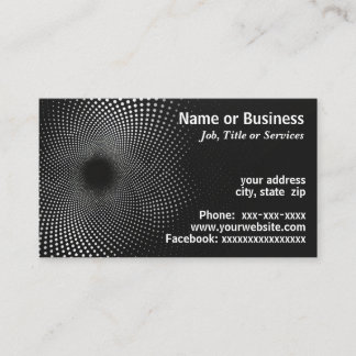 Modern technical graphic business card