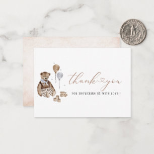 Modern Teddy Bear Teddy Nursery Vintage Watercolor Card