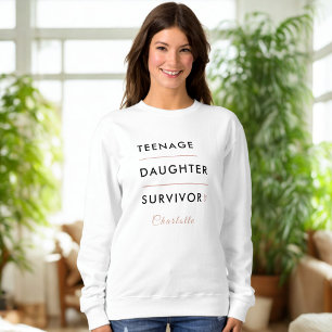 Modern Teen Daughter Survivor Personalized Sweatshirt