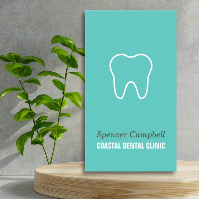 Modern Teeth Dental Assistant Clinic Dentist Business Card (Modern Teeth Dental Assistant Clinic Dentist Business Card)