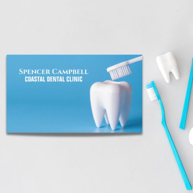 Modern Teeth Dentist Assistant Clinic Dental  Business Card (Modern Teeth Dentist Assistant Clinic Dental Business Card)