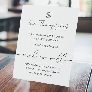Modern Telephone Guestbook Audio Guestbook Sign