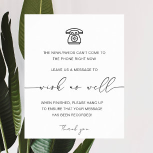 Modern Telephone Guestbook Audio Guestbook Sign