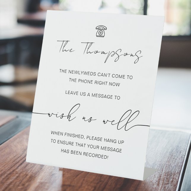 Modern Telephone Guestbook | Audio Guestbook Sign (Creator Uploaded)