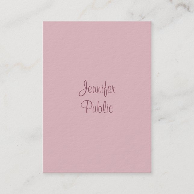 Modern Template Elegant Handwritten Script Name Business Card (Front)