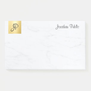 Modern Template Elegant Minimalist Gold And Marble Post-it Notes