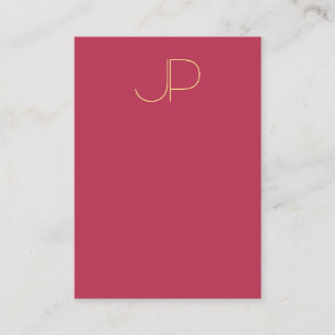 Modern Template Elegant Monogram Vertical Business Card