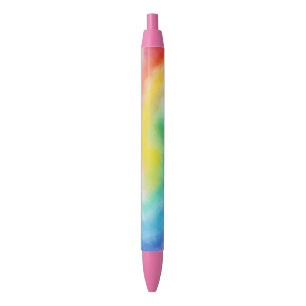 Modern Template Elegant Red Pink Yellow Blue Ink Pen