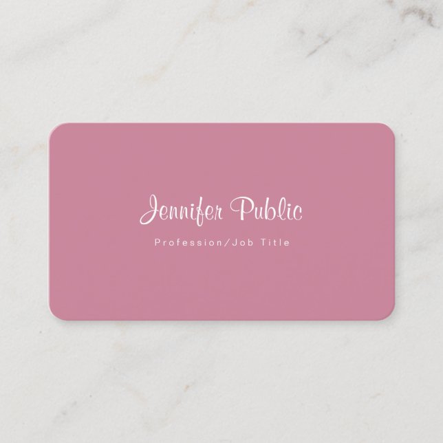 Modern Template Makeup Artist Hair Stylist Salon Business Card (Front)