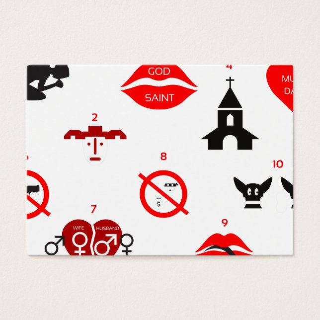 modern ten commandments (Front)