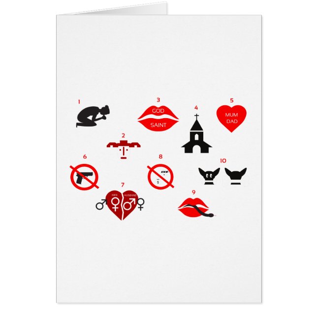 modern ten commandments (Front)