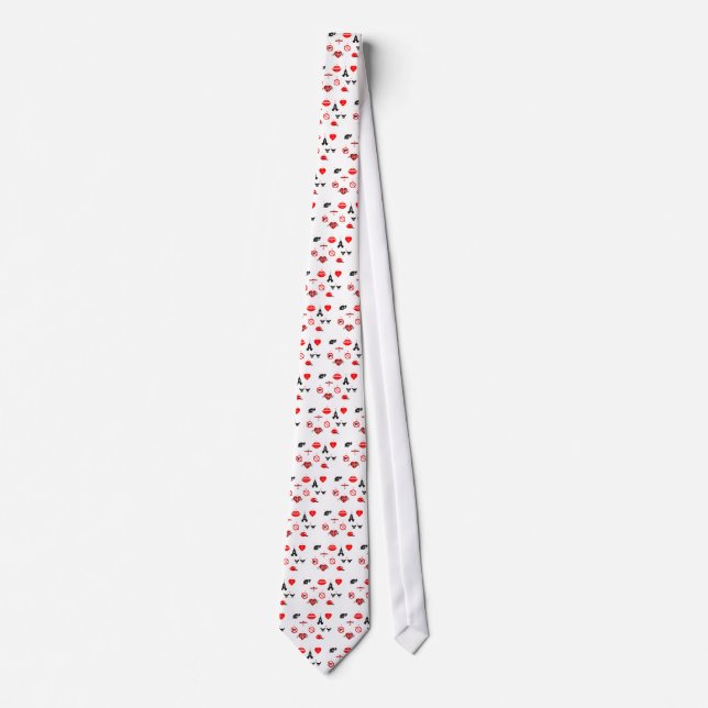 modern ten commandments tie (Front)