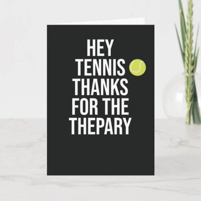 Modern Tennis Cards For Player Team Girl Her Women (Front)
