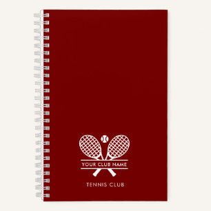 Modern Tennis Club Name Team Coach  Notebook