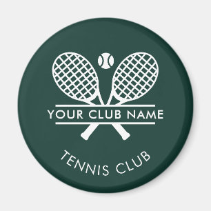 Modern Tennis Country Club Name Team Swag Magnet