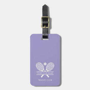 Modern Tennis Country Club Team Tournament Luggage Tag