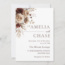 Modern Terracotta Bohemian Floral Wedding