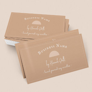 Modern Terracotta Candle Business Card