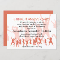 Modern Terracotta Custom CHURCH ANNIVERSARY