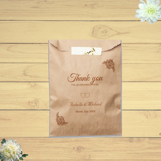 Modern Terracotta Favour Bags (Creator Uploaded)