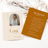 Modern Terracotta "Last Fling" Bachelorette Photo