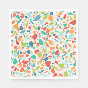 Modern Terrazzo Colourful Architectural Designer Napkin