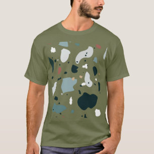Modern Terrazzo Pattern – Abstract Mid Century Sea T-Shirt