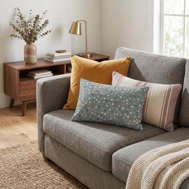 Modern Terrazzo Pattern Soft Neutral Decorative Cushion (Creator Uploaded)