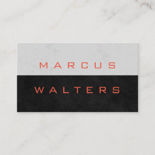 Modern Texture Corporate Two Tone Business Card