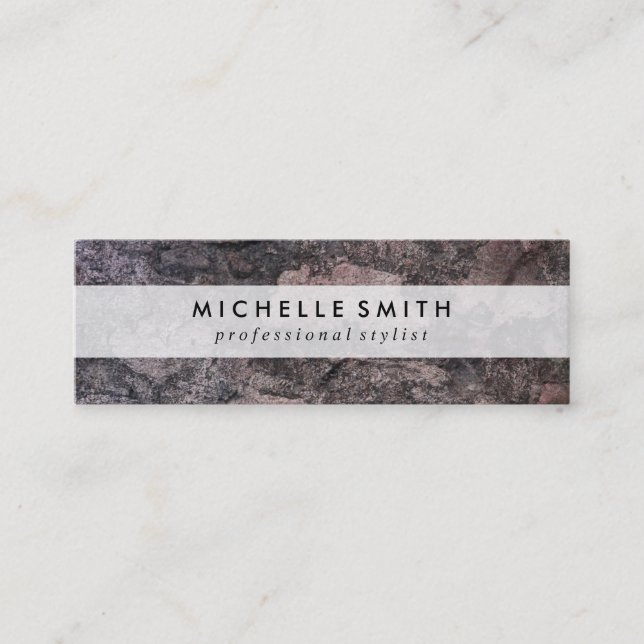 Modern Texture Mini Business Card (Front)
